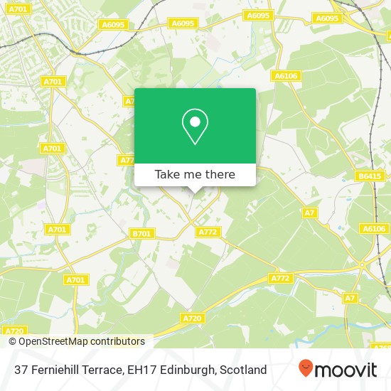 37 Ferniehill Terrace, EH17 Edinburgh map