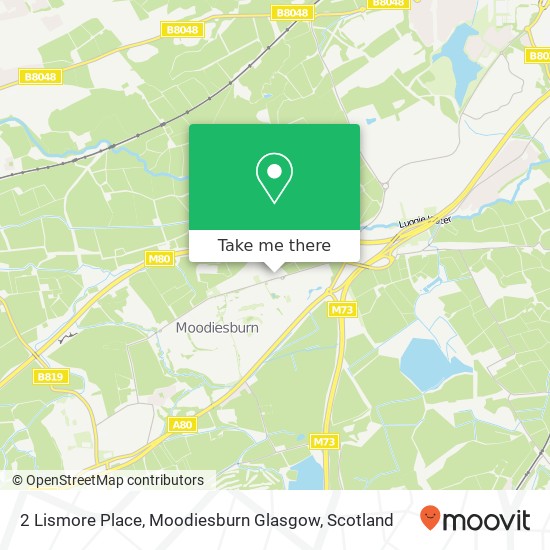 2 Lismore Place, Moodiesburn Glasgow map