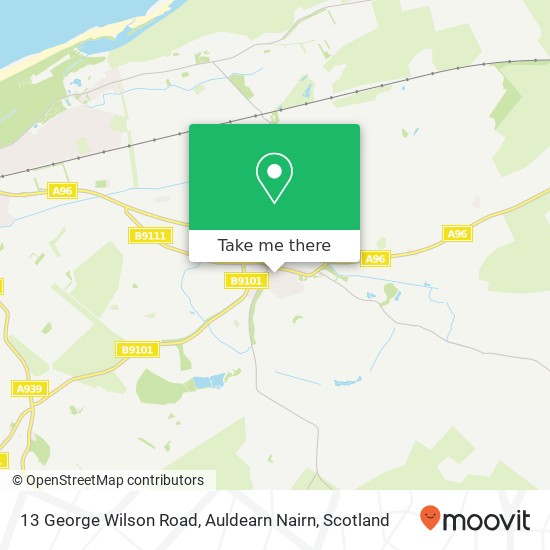 13 George Wilson Road, Auldearn Nairn map