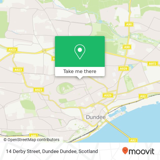 14 Derby Street, Dundee Dundee map