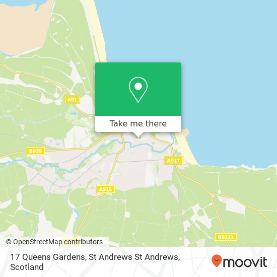 17 Queens Gardens, St Andrews St Andrews map