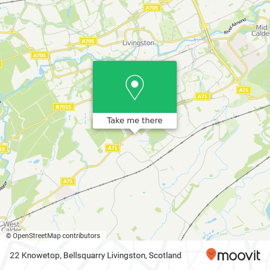 22 Knowetop, Bellsquarry Livingston map