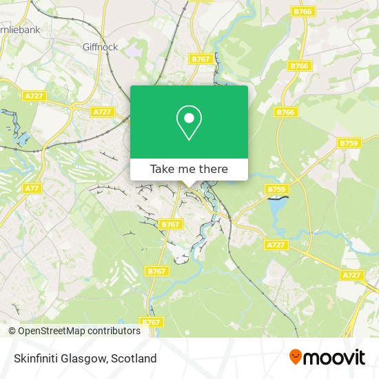 Skinfiniti Glasgow map