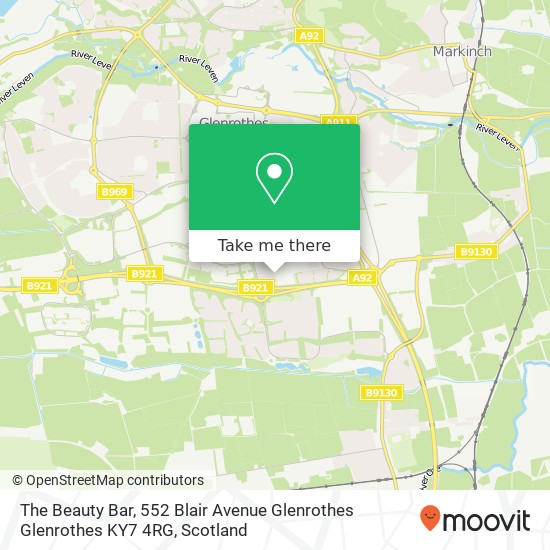 The Beauty Bar, 552 Blair Avenue Glenrothes Glenrothes KY7 4RG map