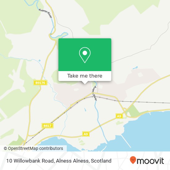 10 Willowbank Road, Alness Alness map