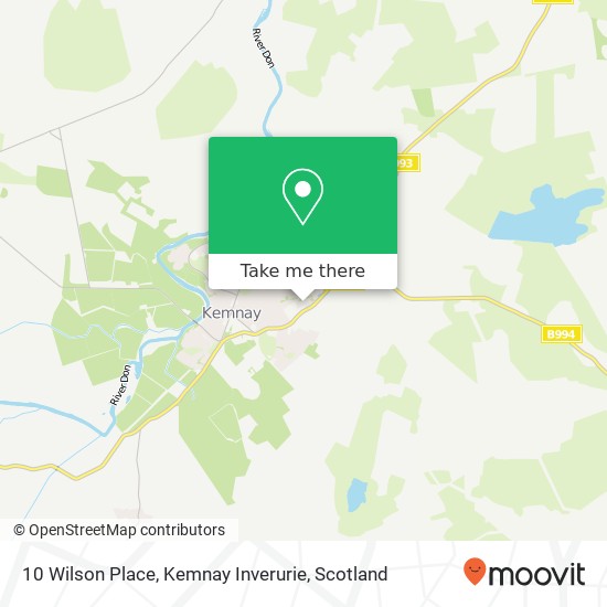 10 Wilson Place, Kemnay Inverurie map