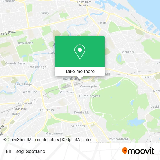 How to Get to Eh1 3dg in Edinburgh by Bus or Train?