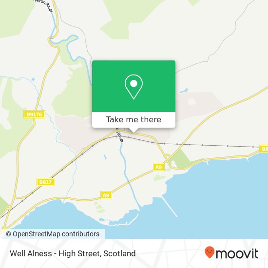 Well Alness - High Street map