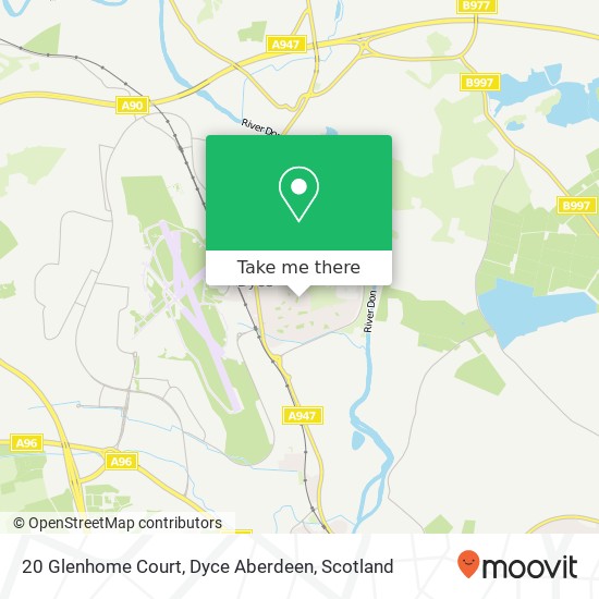 20 Glenhome Court, Dyce Aberdeen map