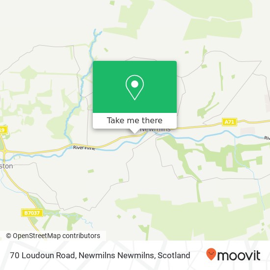 70 Loudoun Road, Newmilns Newmilns map