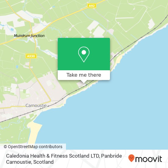 Caledonia Health & Fitness Scotland LTD, Panbride Carnoustie map