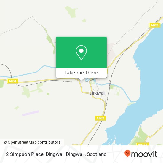 2 Simpson Place, Dingwall Dingwall map