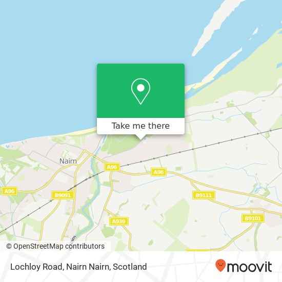 Lochloy Road, Nairn Nairn map