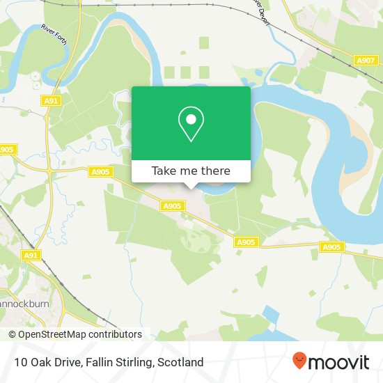 10 Oak Drive, Fallin Stirling map
