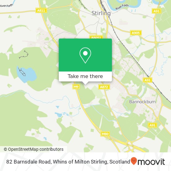 82 Barnsdale Road, Whins of Milton Stirling map