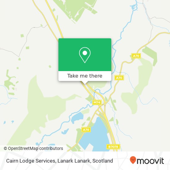 Cairn Lodge Services, Lanark Lanark map