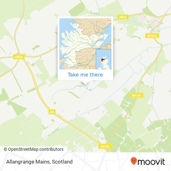 Allangrange Mains map