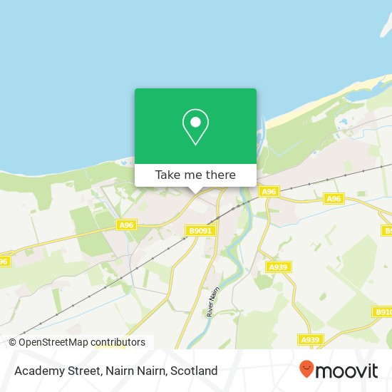 Academy Street, Nairn Nairn map