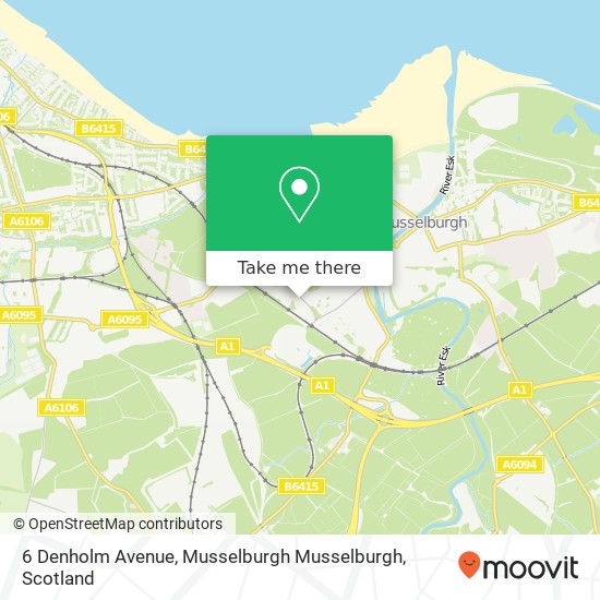 6 Denholm Avenue, Musselburgh Musselburgh map