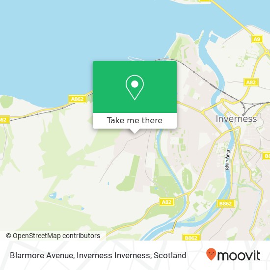 Blarmore Avenue, Inverness Inverness map