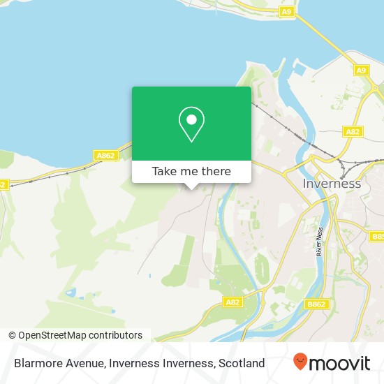 Blarmore Avenue, Inverness Inverness map