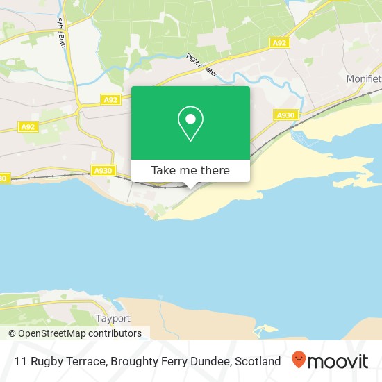 11 Rugby Terrace, Broughty Ferry Dundee map