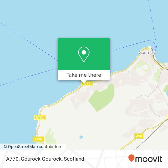 A770, Gourock Gourock map