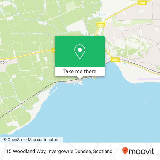 15 Woodland Way, Invergowrie Dundee map