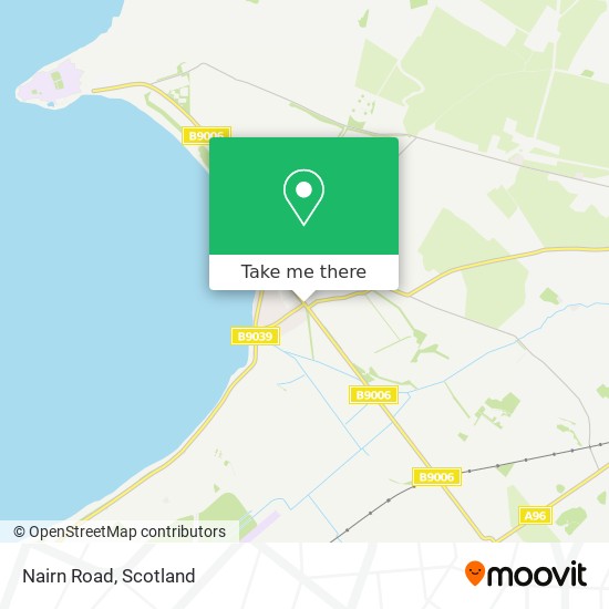 Nairn Road map