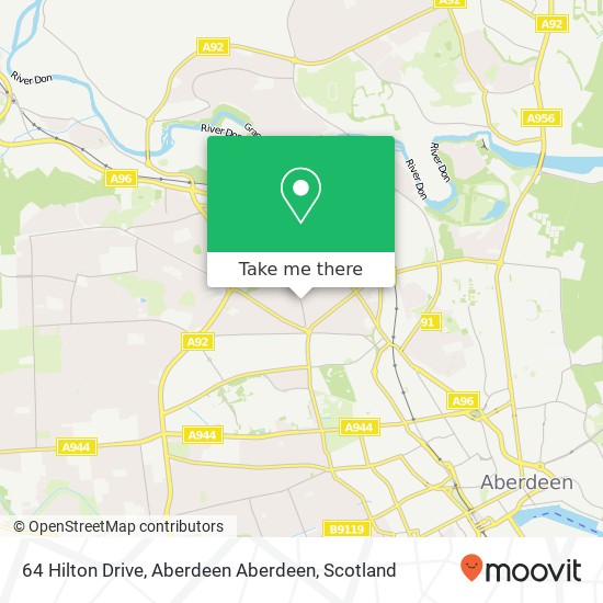 64 Hilton Drive, Aberdeen Aberdeen map