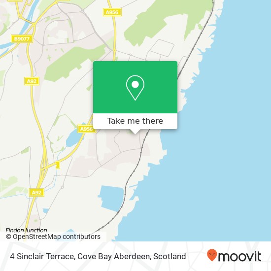 4 Sinclair Terrace, Cove Bay Aberdeen map