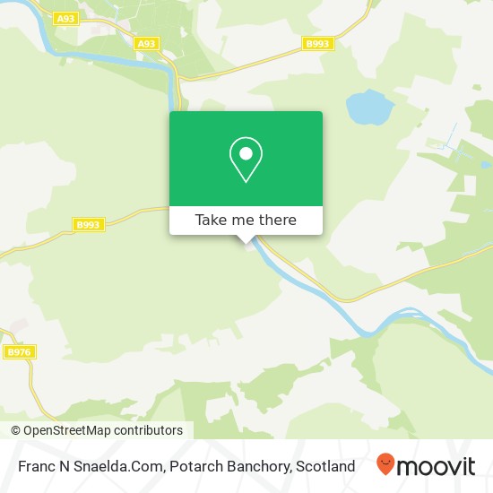 Franc N Snaelda.Com, Potarch Banchory map