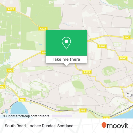 South Road, Lochee Dundee map
