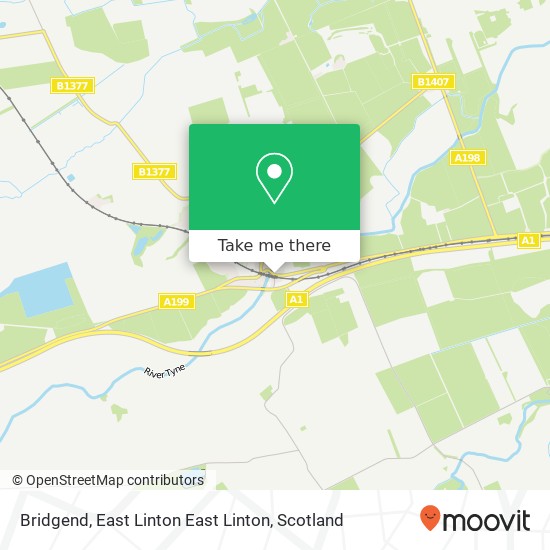 Bridgend, East Linton East Linton map