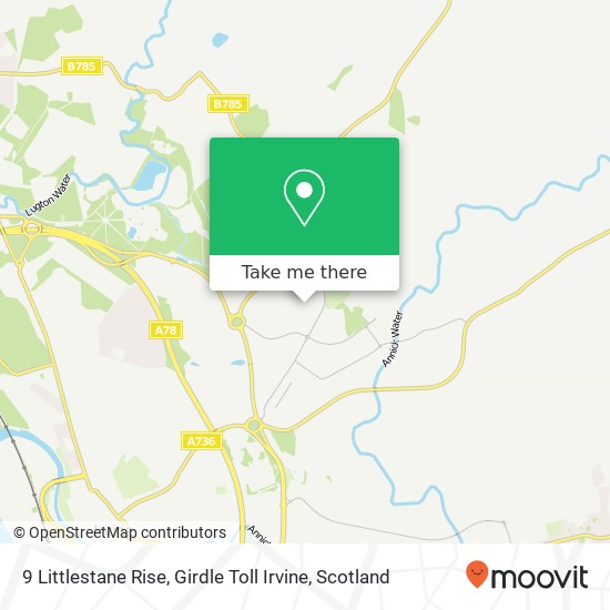 9 Littlestane Rise, Girdle Toll Irvine map