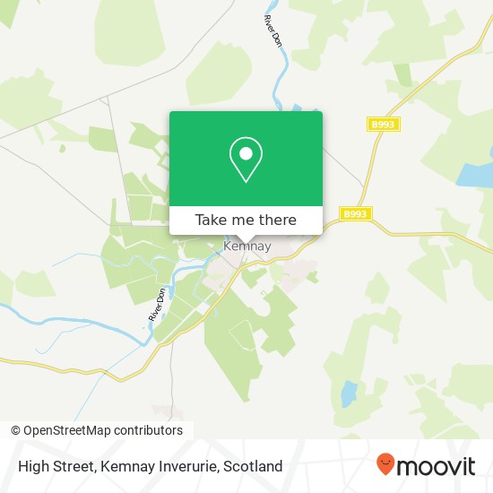 High Street, Kemnay Inverurie map