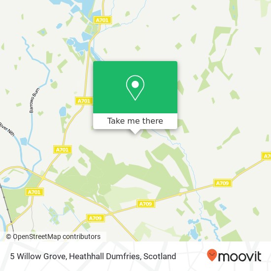 5 Willow Grove, Heathhall Dumfries map