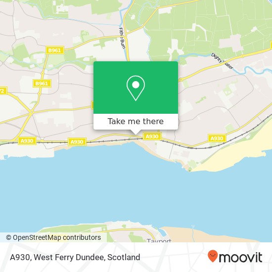 A930, West Ferry Dundee map