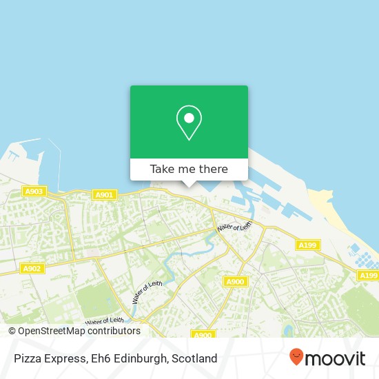 Pizza Express, Eh6 Edinburgh map