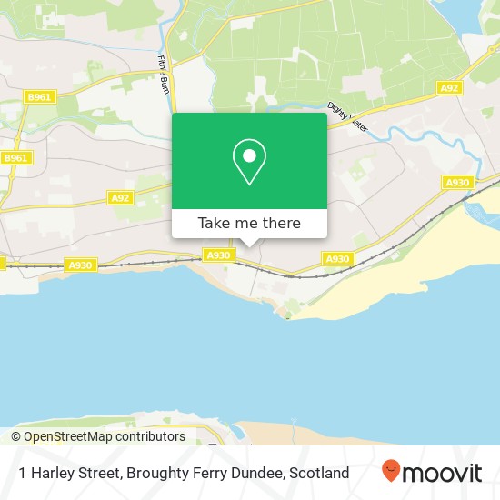 1 Harley Street, Broughty Ferry Dundee map