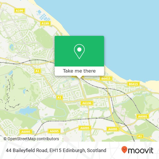 44 Baileyfield Road, EH15 Edinburgh map