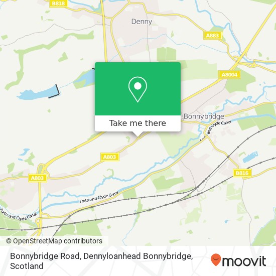 Bonnybridge Road, Dennyloanhead Bonnybridge map