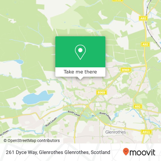 261 Dyce Way, Glenrothes Glenrothes map