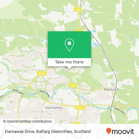 Darnaway Drive, Balfarg Glenrothes map