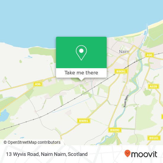 13 Wyvis Road, Nairn Nairn map