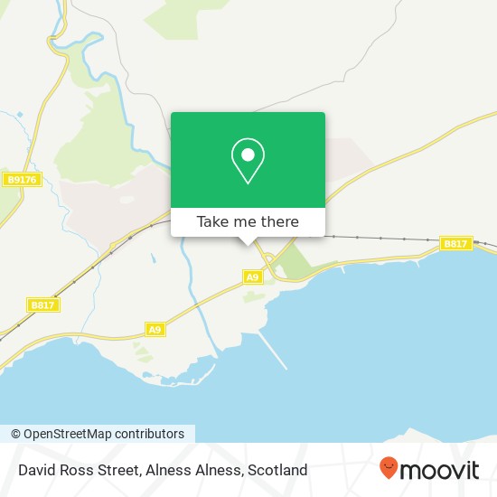 David Ross Street, Alness Alness map