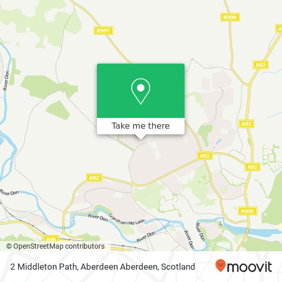 2 Middleton Path, Aberdeen Aberdeen map