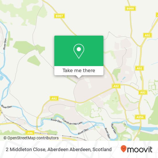 2 Middleton Close, Aberdeen Aberdeen map