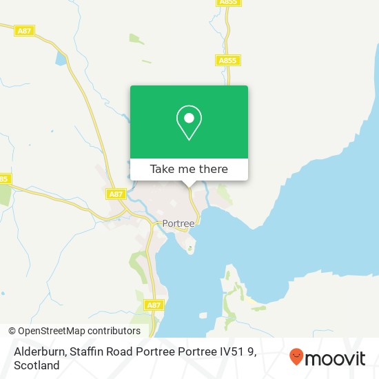 Alderburn, Staffin Road Portree Portree IV51 9 map