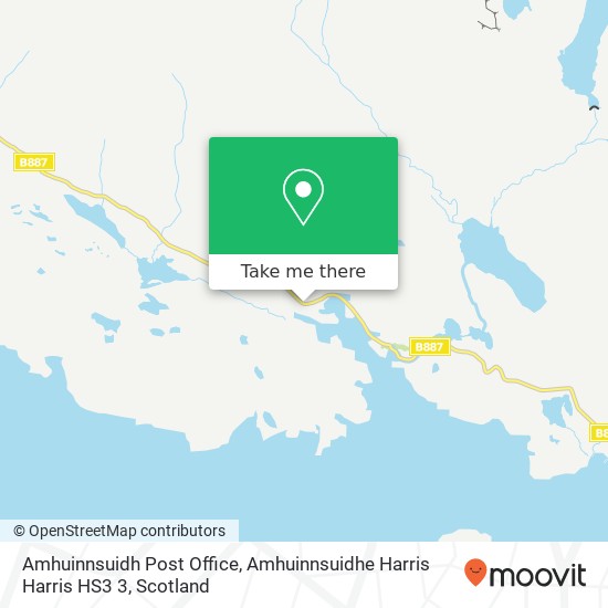 Amhuinnsuidh Post Office, Amhuinnsuidhe Harris Harris HS3 3 map